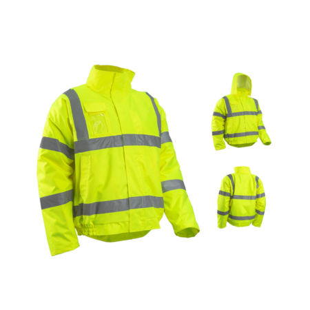 SOUKOU FLUO, Jachetă HI-VIS de iarnă tip Pilot, din poliester Oxford 300D și PU, căptușeală termică 160 g/mp [1]