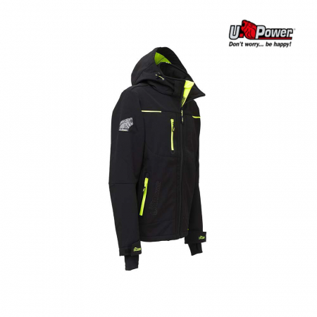 Imbracaminte UZ GENERAL - SPACE U-Power, Jachetă tip Softshell, cu glugă detașabilă, din poliester și spandex, 320 g/mp, căptușeală microfleece
