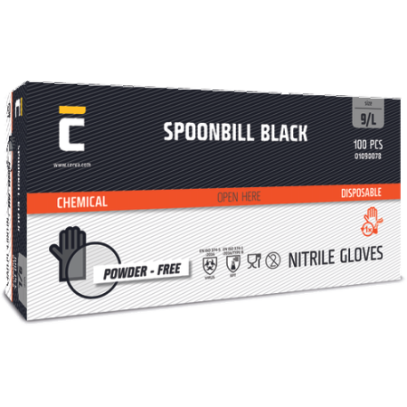 SPOONBILL BLACK, Mănuși de unică folosință din nitril [2]