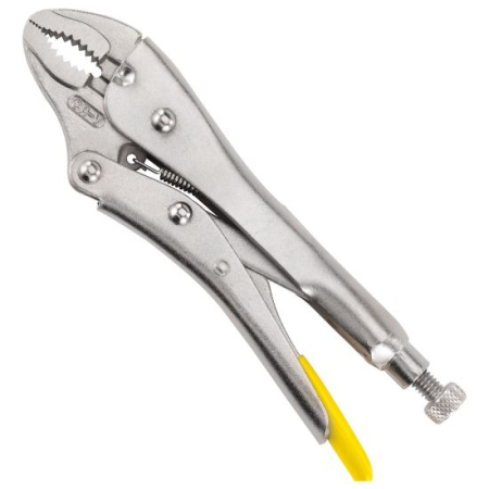 Scule și unelte - STANLEY, Clește cu blocare cu fălci curbate, 117 mm