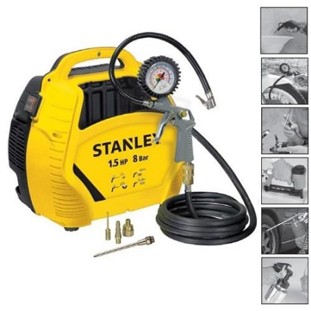 Compresoare și accesorii - STANLEY, Compresor, air kit, 8 bar, 1,5 cp