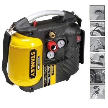 Compresoare și accesorii - STANLEY, Compresor, DN200/10/5, 5 l, 10 bar, 1,5 cp