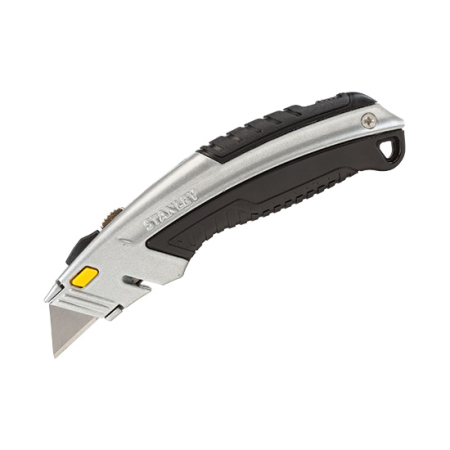Scule și unelte - STANLEY, Cutter cu lamă retractabilă, 180 mm, 3 lame incluse