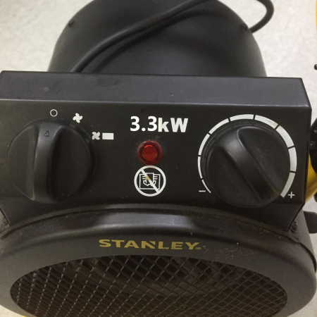 STANLEY, Încălzitor electric industrial cu termostat, 3,3 kW [1]