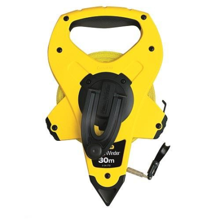 SCULE & MATERIALE - STANLEY POWERWINDER, Ruletă carcasă deschisă, bandă fibră de sticlă, 30-100 m