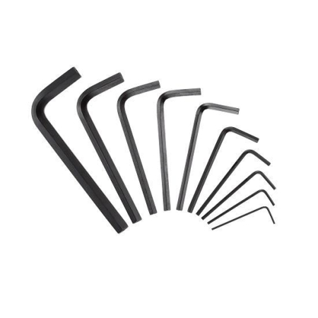Burghie și dălți - STANLEY, Set 10 chei imbus, tip ''l'', metric 1,5-10 mm