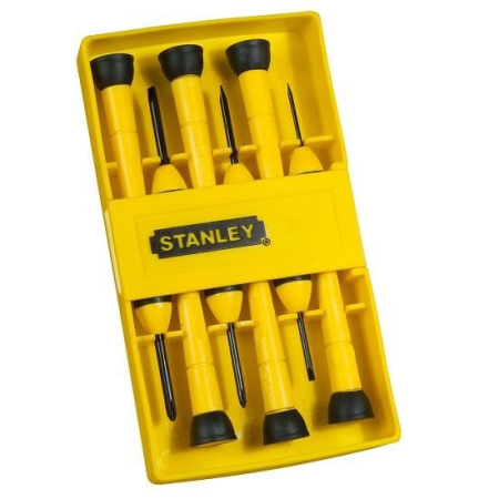 Șurubelnițe - STANLEY, Set 6 șurubelnițe de precizie, oțel