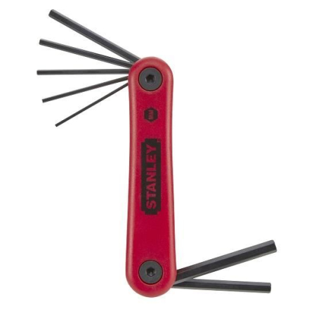 Burghie și dălți - STANLEY, Set 7 chei imbus, tip briceag, metric