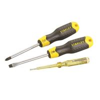 STANLEY, Set șurubelnițe CushionGrip + tester tensiune [1]