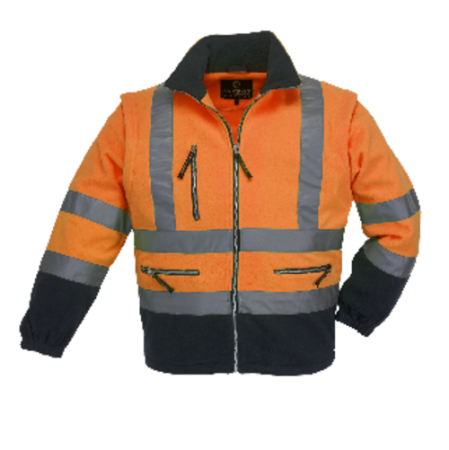 STATION, Jachetă termică HI-VIS, cu mâneci detașabile, din fleece 100% poliester 330 g/mp [0]