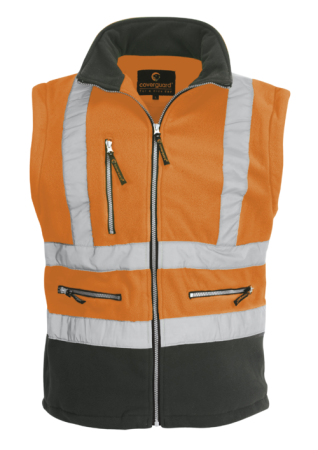 STATION, Jachetă termică HI-VIS, cu mâneci detașabile, din fleece 100% poliester 330 g/mp [6]