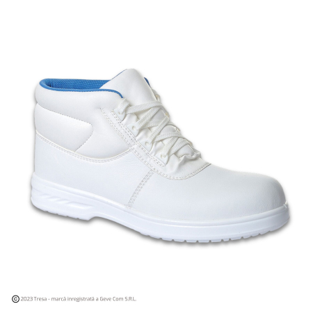 Bocanci - STEELITE ALBUS S2, Ghete cu bombeu,  talpa antistatica, absorbitor soc, talpa SRC
