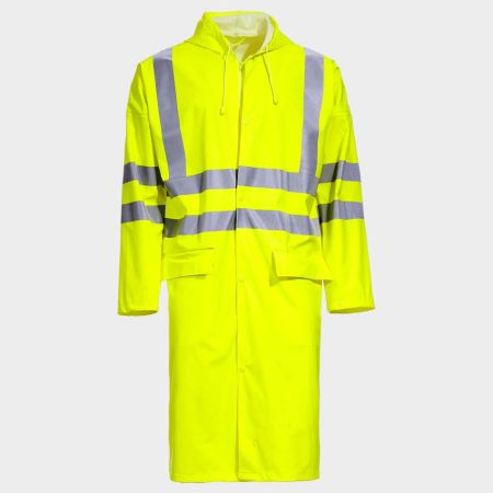 Jachete reflectorizante (HI-VIS) - STORMER HV, Pelerină de înaltă vizibilitate cu benzi reflectorizante din poliester cu acoperire PU, 200 g/mp