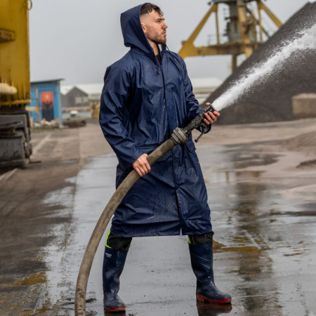 STORMER, Pelerină cu glugă reglabilă din poliester cu acoperire PU, 190 g/mp [1]