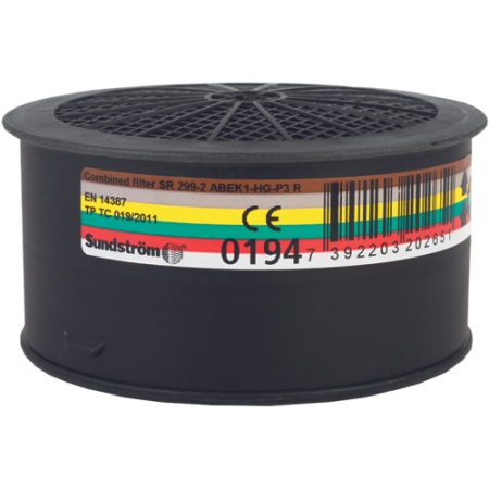 PROTECȚIE RESPIRATORIE - SUNDSTROM SR 299-2 Filtru Combinat ABEK1-Hg-P3