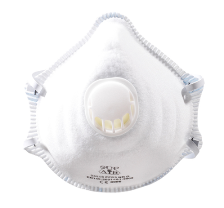 SUPAIR, Mască de protecție FFP2 NR D cu supapă, formă ergonomică [1]