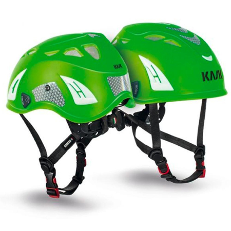 Căști pentru lucru la înălțime - SUPERPLASMA PL HI VIZ, Cască de protecție pentru alpinism utilitar