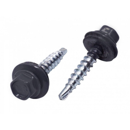Șuruburi, cuie și tije - Șurub acoperis wkret 4,8 mm, gri ral 7024