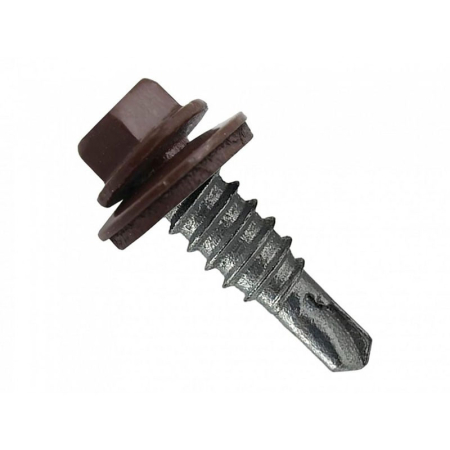 Șuruburi, cuie și tije - Șurub acoperis wkret 4,8 mm, maro ral 8017