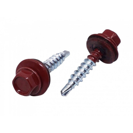 Șuruburi, cuie și tije - Șurub acoperis wkret 4,8 mm, roșu ral 3011