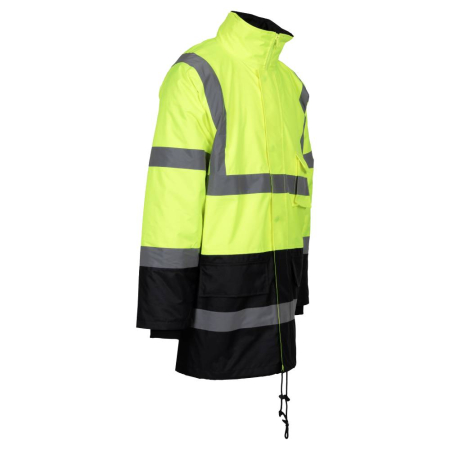 SWEDEN NEXT, Jachetă 4 în 1 HI-VIS, cu glugă încorporată, din poliester Oxford, 300 g/mp, căptușeală termică 180 g/mp [1]