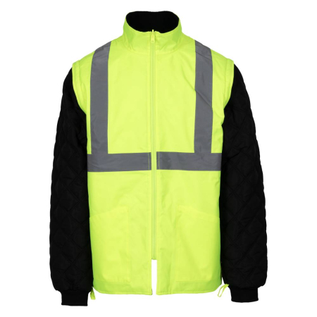SWEDEN NEXT, Jachetă 4 în 1 HI-VIS, cu glugă încorporată, din poliester Oxford, 300 g/mp, căptușeală termică 180 g/mp [6]