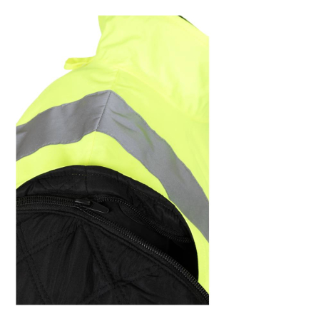 SWEDEN NEXT, Jachetă 4 în 1 HI-VIS, cu glugă încorporată, din poliester Oxford, 300 g/mp, căptușeală termică 180 g/mp [9]