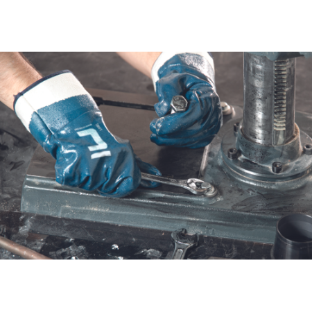 SWIFT, Mănuși de protecție din tricot bumbac interlock, imersate în nitril [2]