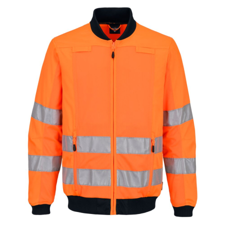 IMBRACAMINTE - T164, Jachetă HI-VIS din 65% poliester, 33% bumbac, 2% elastan, 190 g/mp