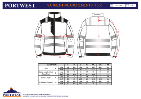 T500 HI-VIS, Jacheta de lucru din kingsmil [2]