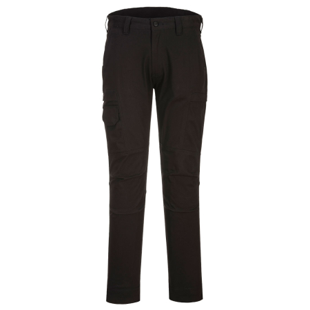 T801, Pantaloni cargo din 98% bumbac, 2% elastan, 255 g/mp