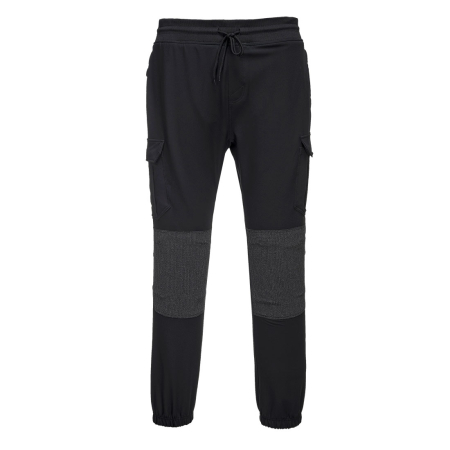 Pantaloni în talie - T803, Pantaloni jogger din 93% poliester, 7% elastan, 270 g/mp