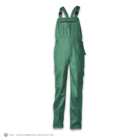 Pantaloni cu pieptar - TECHNICITY, Pantaloni cu pieptar din poliester Și bumbac, 245 g/mp