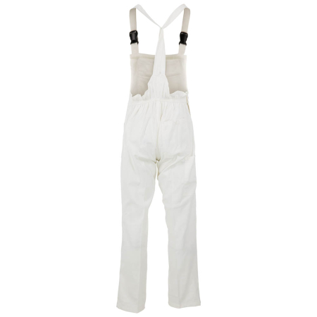 TED WHITE, Pantaloni de lucru cu pieptar din țesătură diagonal, 100% bumbac, 240 g/mp [3]