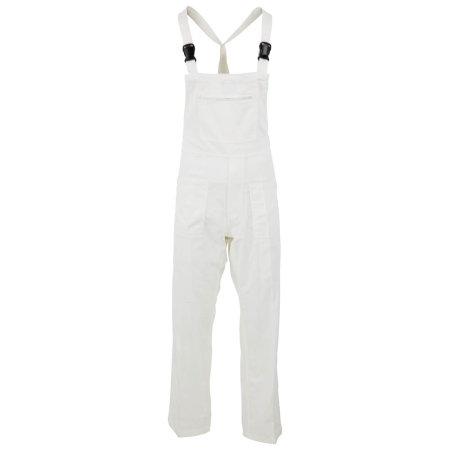 Pantaloni - TED WHITE, Pantaloni de lucru cu pieptar din țesătură diagonal, 100% bumbac, 240 g/mp