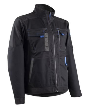 Jachete - TELICA II, Jachetă de lucru din twill reciclat GRS cu elastan, 250 g/mp, ranforsări Oxford reciclat
