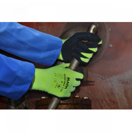 TEMPDEX 710, Mănuși de protecție termică din suport textil fără cusături, imersate în nitril [1]