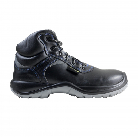 Bocanci - TESLA CK S3, Bocanci de protecție din piele netedă de bovină hidrofobizată, bombeu compozit nemetalic, lamelă antiperforație metalică, talpă PU2D antiderapantă SRC, rezistență electrică 1000V