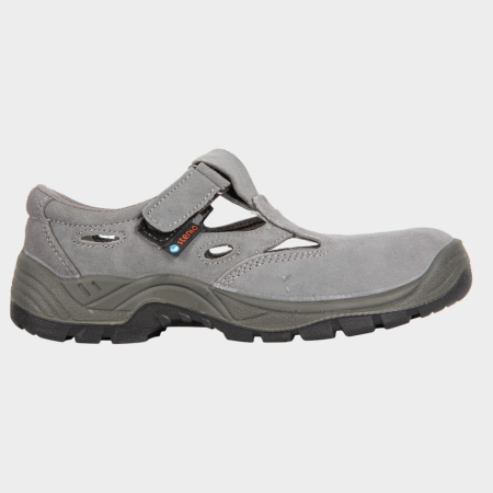 ÎNCĂLȚĂMINTE - TOUAREG SANDAL S1 FO SR, Sandale de protecție din piele întoarsă, căptușeală textilă, bombeu metalic