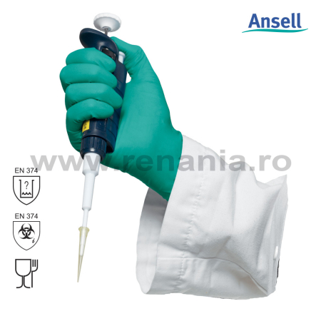 Mănuși Unică Folosință - TOUCHNTUFF 92-600, Mănuși de unică folosință din nitril, nepudrate, grosime 0,12 mm [cutie 100 bucăți]