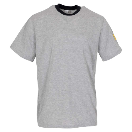 Imbracaminte UZ GENERAL - Tricou ESD cu mânecă scurtă din 97% bumbac și 3% fibre conductoare, 150 g/mp
