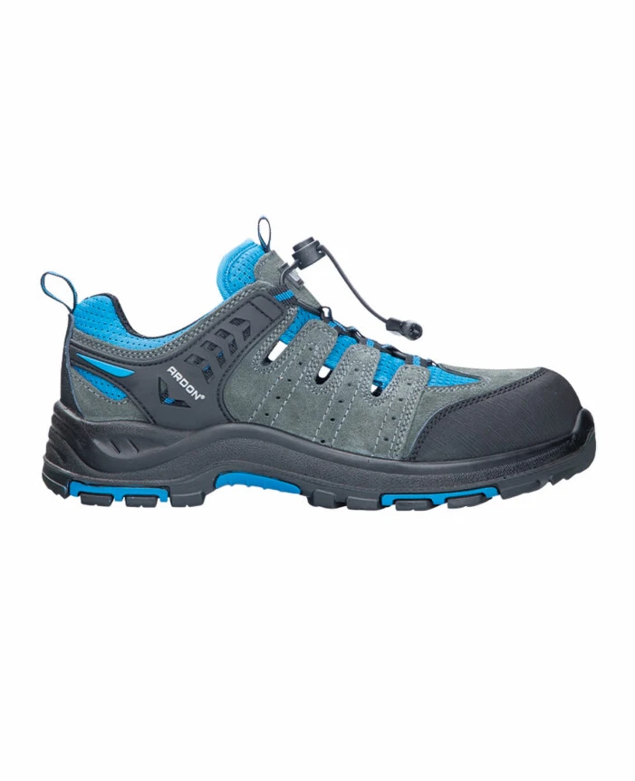 Sandale de protecție S1P - TRIMMER S1PL FO SR HRO, Sandale de protecție din piele velur de bovină și material textil, bombeu compozit, lamelă antiperforație din kevlar