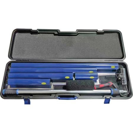 SCULE & MATERIALE - Trusă profesională 5 gletiere 25,40,60,80,100 cm cu mâner telescopic 105-188 cm, adaptor și rulou gletuit 9"