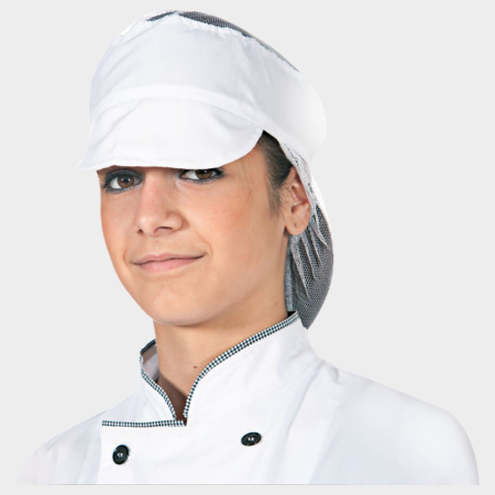 Fesuri, capisoane si sepci - TULL, Bonetă bucătar din bumbac și poliester, 120 g/mp