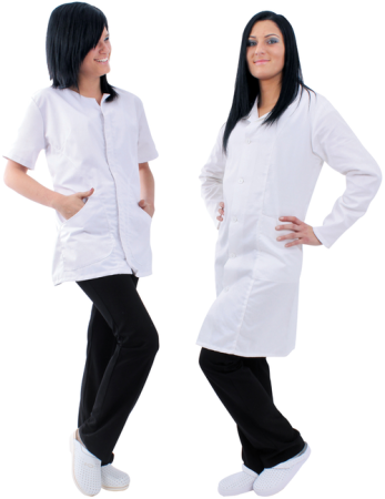 Camasi si tunici - Tunică de damă cu mânecă scurtă din twill tercot, 245 g/mp