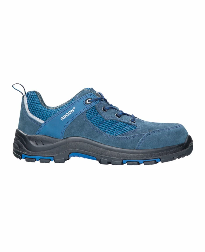 Pantofi de protecție S1P - TURNER S1P SR HRO, Pantofi de protecție din piele velur și material textil, bombeu metalic, lamelă antiperforație din oțel