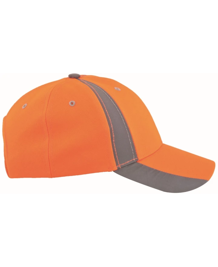 Accesorii reflectorizante (HI-VIS) - TWINKLE, Șapcă cu cozoroc hi-viz cu elemente reflectorizante, 100% poliester