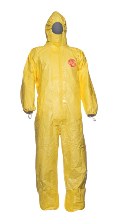 TYCHEM 2000 C, Combinezon de Protecție Chimică Tip 3/4/5/6, Polimer Tyvek®, 83 g/m², Antistatic, Galben [1]