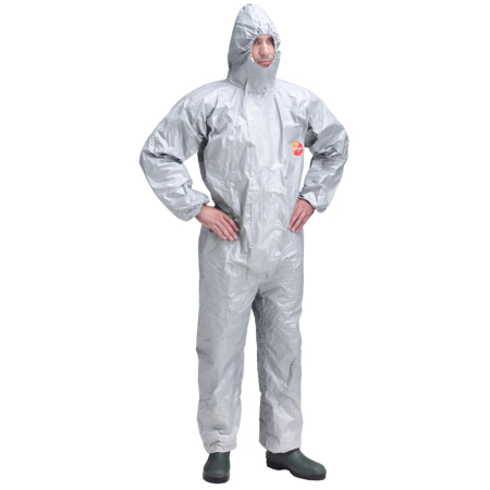 Costume | Combinezoane Antichimice | Multirisc - TYCHEM 6000F, Combinezon de protecție chimică tip 3/4/5/6, antistatic, din poliester și tyvek, 118 g/mp