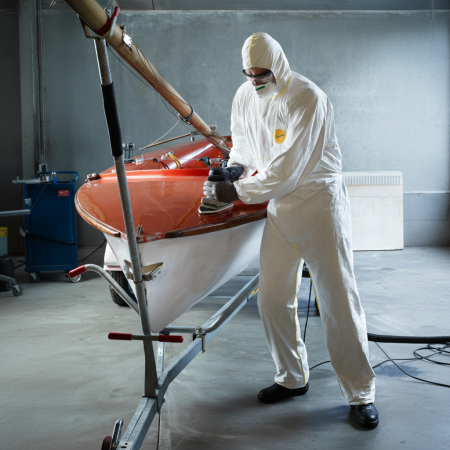 TYVEK 200 EASYSAFE OVERALL, Combinezon de protecție chimică tip 5/6, din tyvek, 41 g/m², antistatic [1]